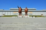 Kim Il-sung And Kim Jong-il At The Mansudae&nbsp;Monument