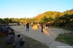 North Koreans And Foreigners Playing Volleyball