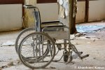 Abandoned Wheelchair In A Deserted Retirement&nbsp;Home