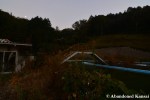 Abandoned Water Park At Night