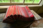 Abandoned Red Yamaha&nbsp;Accordion