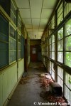 Wooden Hospital Hallway
