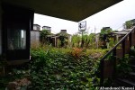 Deserted Brutalist Restaurant