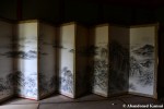 abandoned japanese folding screen