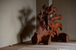 Wood Sculpture In Japanese Hotel
