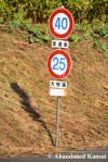 Abandoned Japanese Speed Limit Sign